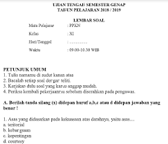 Soal uas pkn kelas 11 semester 1 beserta jawabannya. Contoh Soal Pkn Kelas 11 Semester 2 Dan Jawaban Dapatkan Contoh