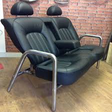 Rover Mofa Rear Car Seat Chair Sofa Loft Style Unique First Of Many Commissions Shop Interior Pr Muebles De Coche Muebles Automotrices Muebles De Garaje