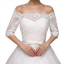 Hochzeitskleid jacke erfahrung die hochwertigsten hochzeitskleid jacken auf einen blick! Spitze Braut Carmen Bolero Jacke Jackchen Fur Hochzeitskleid Hochzeit Ivory Bol7 Ebay