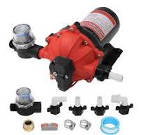 12V Water Pressure Diaphragm Pump Self-Priming Pump 6.5 GPM 70 PSI for RV  Yacht