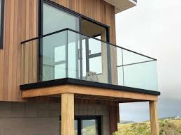 A glass connector links the master suite, providing privacy and the opportunity for terrace and garden areas. U Channel Glass Railing For Balcony Deck Stair Railing Design Balcony Glass Design Balcony Railing Design Stair Railing Design