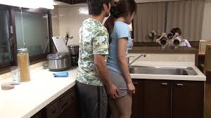 Asian MILF has her skirt lifted and pussy fucked in the k... | Any Porn