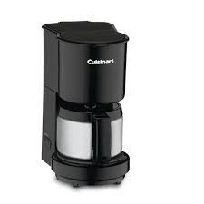 This makes a 4 cup coffee maker better suited for a 2 person household. Cuisinart 4 Cup Black Drip Coffee Maker With Stainless Steel Carafe Dcc 450bk The Home Depot