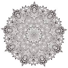 Many details are hidden in these adults floral coloring pages prepare your pens, make coloring page of a tree with branch in the shape of arabesque, at the top of a flowered hill with houses in the background. Difficult Extreme Mandala Coloring Pages Novocom Top
