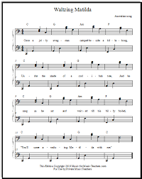 Waltzing matilda is in many ways australia's unofficial national anthem. Free Popular Sheet Music Waltzing Matilda For Beginner Piano Solo Or Duets