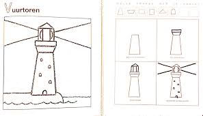 Vuurtoren Leren Tekenen Leer Tekenen Tekenen Vuurtoren