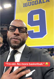 This is too real from Andre Iguodala at his jersey retirement 😅 #nba  #warriors #basketball