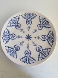 40 Cm Cini Tabak Calismam Sanat Desen Tabak Bohem Dekor
