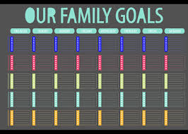 family goal chart bits of pretty