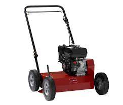 It also has personal pace rear wheel drive, this comes in very usefull when you have to cut grass on a slope. 18 Power Rake Toro