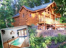 Located In Pigeon Forge Swim N Bear Honeymoon Cabin With Private Pool Provides Accommodatio Honeymoon Cabin Tennessee Vacation Pigeon Forge Tennessee Vacation
