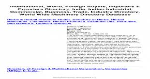 International directory of retail toy buyers 2021*. International World Foreign Buyers Importers World Foreign Buyers Importers Exporters Directory India Indian Industrial Commercial Business Trade Industry Directory Pdf Document
