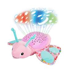 It's your own personal galaxy! Plush Toy With Ceiling Projector Lights Musical Led Night Light Glowing Star And Moon Sleeping Time Show For Baby And Toddler Kids Room Butterfly Buy Online In Czech Republic At Czech Desertcart Com Productid