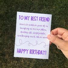 Funny Birthday Card Ideas For Your Best Friend Funny Sarcastic Purple Birthday Card Friend For Best Friend Etsy Birthday Cards For Friends Funny Birthday Cards Best Friend Birthday Cards