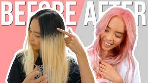 Using household cleaning bleach in order to bleach your hair is considered a risky process. Diy Bleaching Regrowth Dying Hair Pink Youtube