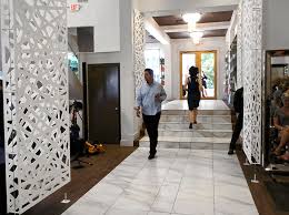 Check out our hair salon partition selection for the very best in unique or custom, handmade pieces did you scroll all this way to get facts about hair salon partition? Razortooth Design Llc Architectural Screens Lobby Feature Walls Lobby Design Decorative Privacy Screens Decorative Screens Decorative Partition Screens Modern Room Divider Modern Design Free Standing Screen Outdoor Privacy Screens Outdoor