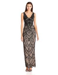 Js Collection Women S Art Deco Beaded V Neck Gown Additional Details At The Pin Image Click It Women S Dresses In 2020 Cutout Dress Dresses Gowns