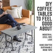 Paint the table top and the base in different but coordinating colors, like this before and after table makeover from celebrating everyday life. Restore Riverstone Grey Solid Wood Coffee Table Pipe Decor