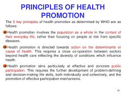 The ultimate aim of the program is to improve the organizational health of participating employers and certified trainers, with an emphasis on strategies to reduce chronic disease and inju. Health Promotion Introduction