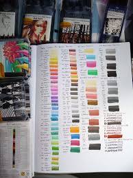 Pitt Artist Pen Color Chart On Sketchbook Paper Pitt