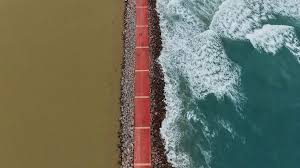 Lodo y agua color café llegan al Golfo de México: así se observa la desembocadura del río Pánuco