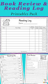 Reading Log Pdf And Book Report Templates Book Review Template Reading Log Pdf Kindergarten Reading Log