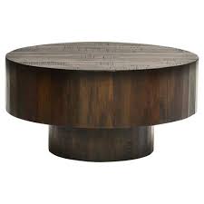 With storage, it's best to avoid tables that are made of 100% metal because the drawers can be difficult to manipulate. Oliver French Country Dark Brown Thick Round Round Coffee Table Round Coffee Table Round Wood Coffee Table Coffee Table