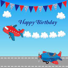 Up & away airplane beverage napkins 16 piece. Untumble Aeroplane Theme Birthday Party Banners 4 Feet Amazon In Toys Games