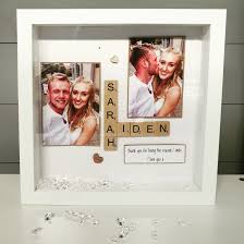 This endearing silver plated photo frame is perfect for treasuring your favourite picture of a loved one. Couple Handmade Personalised Scrabble Frame Boyfriend Girlfriend Photo Frame Husband Wife Gift Framed Gifts Husband Wife Gifts Personalised Frames