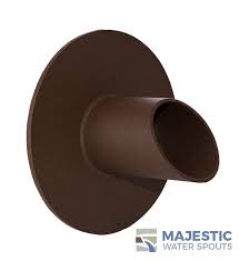 Waverly1 5 Round Water Spout Textured Rust Water Spout Water Fountain Water Feature Wall