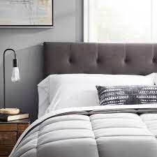 Back in the old days, headboards were a way to keep beds warm — otherwise, cold air from nearby walls would flow 1 raising a freestanding headboard with risers. Lucid Mid Rise Upholstered Headboard Lucidmattress Com