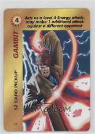I am going as gambit and it would be great if i can complete my costume with some awesome playing cards that light up. 1995 Marvel Overpower Collectible Card Game Special Character Cards Base Aa Gambit 52 Card Pickup
