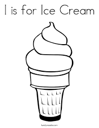 He drives his van around town looking for people. Ice Cream Easy Coloring Pages For Kids Drawing With Crayons