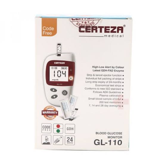 Image result for ﻿Certeza Blood Glucose Monitor (GL-110)"