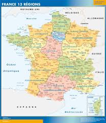 Les régions sont désormais au nombre de 18 : Map Regions France