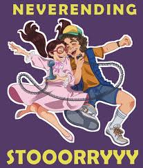 Turn Around Look At What You See Stranger Things Stranger Things Suzie And Dustin Singing Neverending Story By Joy Lady Yoshimer Gabrie Stranger Things Fanart Stranger Things Stranger Things Print