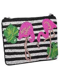 Flamingo Beaded Clutch Bag Women George Beaded Clutch Bag Flamingo Bag Beaded Clutch