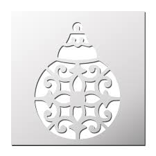 Pochoir Boule De Noel Pochoir Noel Pochoir Boule De Noel