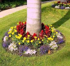 How to plant flowers around a tree. 22 Beautiful Flower Beds Around Trees Decor Home Ideas