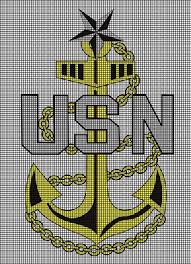 Army cross stitch patterns free. Navy Cpo Anchor Crochet Pattern Cgml 106296