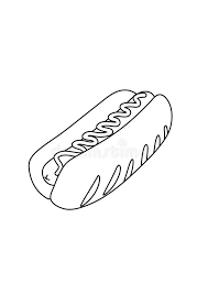 Keep your kids busy doing something fun and creative by printing out free coloring pages. Hotdog Coloring Stock Illustrations 79 Hotdog Coloring Stock Illustrations Vectors Clipart Dreamstime