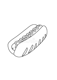 Supercoloring.com is a super fun for all ages: Hotdog Coloring Stock Illustrations 76 Hotdog Coloring Stock Illustrations Vectors Clipart Dreamstime