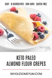 Gluten Free Keto Crepes Recipe With Almond Flour The Best Foolproof Keto Crepes Recipe These Paleo Glut Keto Crepes Low Carb Breakfast Recipes Sweet Crepes