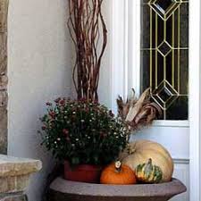 To take your fall porch decor to the next level, craft a garland to drape around a window or doorway or hang bunting to match your color scheme. Outdoor Fall Decorating Ideas For Your Front Porch And Beyond