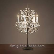 Black chandelier table lamp is not normally utilized as a part of generally houses. Clear Color Crystal Chandelier Bedside Table Lamp For Wedding Decoration View Crystal Table Lamp Simig Product Details From Zhongshan Simig Lighting Co Ltd On Alibaba Com