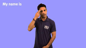 The sign has obviously become very simplified over the years two h handshapes, on top of one another (like name sign), then move apart downward as if you are. Ndcs Bsl For My Name Is Youtube