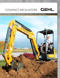 Compact Excavators Gehl Pdf Catalogs Technical Documentation Brochure