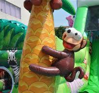 Healthy Animated Indoor Inflatable Water Slide Jumping Bouncy Castle