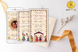 Indian wedding invitation video — with a customised personal touch for you — we provide indian wedding an elegant, invitation perfect for traditional indian hindu wedding. Indian Wedding Invitation Invitation Video Animated E Card Online Maker Templates Happy Invites