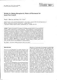 Further review of pest control for certification learn with flashcards, games and more — for free. Pdf Models For Mating Disruption By Means Of Pheromone For Insect Pest Control